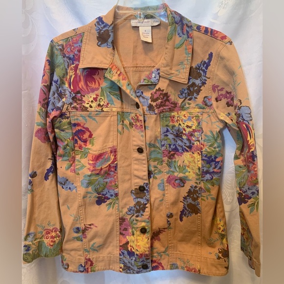 Susan Graver Jackets & Blazers - Susan Graver Woman’s Denim Jacket Size Small 100% Cotton Cottagecore grannycore
